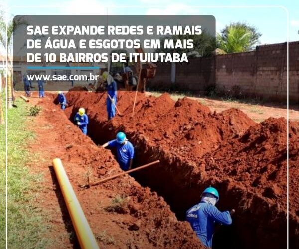 SAE coloca Ituiutaba entre as melhores cidades em saneamento básico do Brasil, com 100% em atendimento de água e esgoto