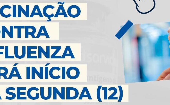 Vacinação contra Influenza terá início na segunda-feira para crianças, gestantes, puérperas e trabalhadores de saúde