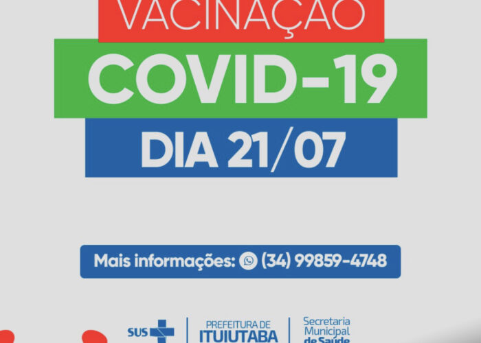 Covid-19: confira calendário e saiba quem poderá se vacinar nesta quarta (21)