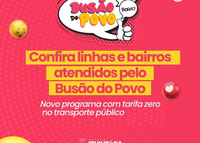 Busão do Povo: confira pontos e horários do transporte público gratuito de Ituiutaba