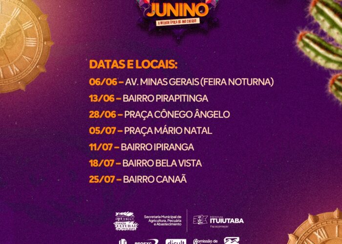 Prefeitura de Ituiutaba lança Projeto Circuito Junino com programação itinerante em bairros e praças