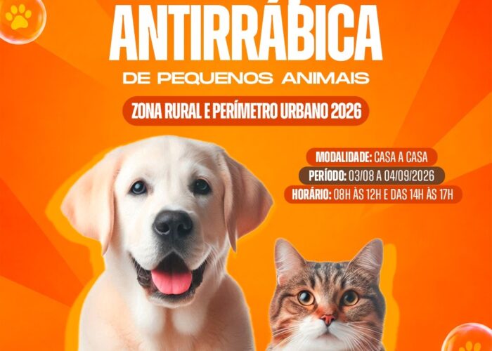 Prefeitura de Ituiutaba inicia Campanha de Vacinação Antirrábica de Pequenos Animais na próxima segunda-feira (3)